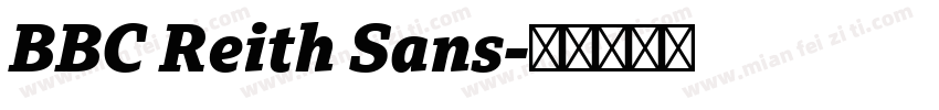 BBC Reith Sans字体转换